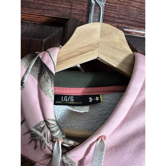 Under Armour Realtree Pink Camo Hoodie – Women’s Size Large (Loose Fit) - Picture 3 of 4
